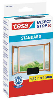 Moskitiera okienna Standard czarna 1,5x1,3m Tesa