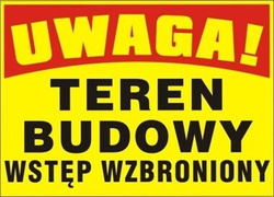 Tablica TEREN PRYWATNY WSTĘP WZBRONIONY BTO-25