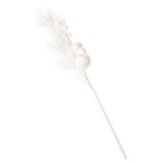 Gałązka ośnieżona kulki jabłko listki