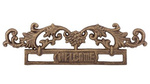 Napis żeliwny brąz WELCOME 8,5x29cm