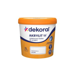 Farba lateksowa Dekoral Akrylit W 1L Śnieżnobiała