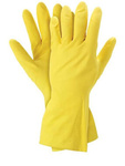 Rękawice gumowe gospodarcze żółte L