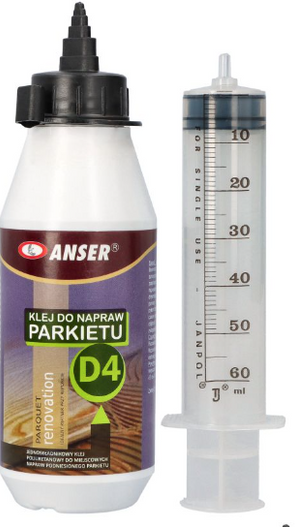 Klej parkiet ANSER D4 250ml do drewna + Aplikator