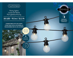 Girlanda LED żarówki 20szt 9,5m ciepły biały 4,5cm