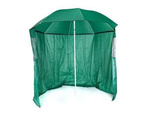 Parasol zielony z boczną ścianką, 230cm