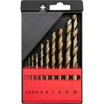 Zestaw wierteł CO-HSS do metalu 10 wierteł Yato