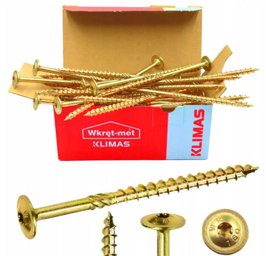 Wkręty ciesielskie talerzowe 8x180 TORX 50 szt