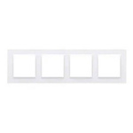 Ramka poczwórna biała Simon 10