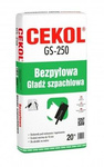Bezpyłowa gładź gipsowa Cekol GS-250 20kg