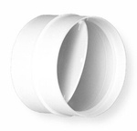 Łącznik okrągły z zaworem zwrot. śr.100 biały