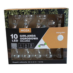 Girlanda solarna 10LED 1,8m biała ciepła