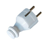 Wtyczka przenośna 1F Z/U gumowa