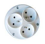 Rozgałęźnik z uziemien. okrągły 3x2P+PE/I ELGOTECH