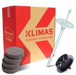 Łączniki do styropianu 10x200 mm + frez + zaślepki 200 sztuk