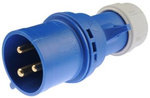 Wtyczka 32A 3PIN 230V niebieska