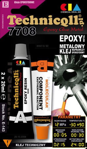 Klej metalowy epoksydowy 2x20 ml