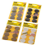 Podkładki filcowe Premium 34mm 8 sztuk czarne