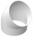 Kolano łącznikowe 45* śr.100 białe