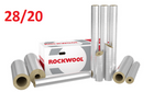 Otulina ROCKWOOL wełna 28/20 ROCKWOOL 800 ALU MB