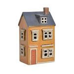 Domek Holenderski na T-light musztardowy z szarym dachem