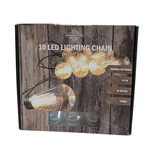 Girlanda LED 10 żarówek 4,5m biała ciepła Edison