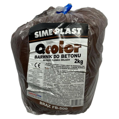 Barwnik do betonu Brązowy 2kg Sime Plast Qcolor