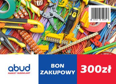 Bon zakupowy, Karta podarunkowa Abud 300zł