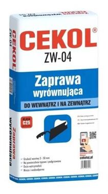 Cekol ZW-04 zaprawa wyrównująca (22kg)