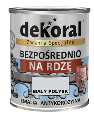 Emalia Dekoral Antykorozyjna Biały połysk 0,65L