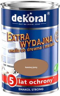 Emalia Dekoral Emakol Strong 0,9L Kawowy Jasny