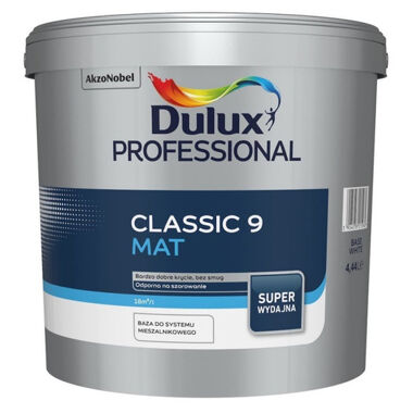 Emulsja lateksowa Dulux Classic 4,44L Biała matowa