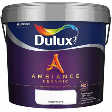 Farba Ambiance Ceramic Pure White 9L Dulux