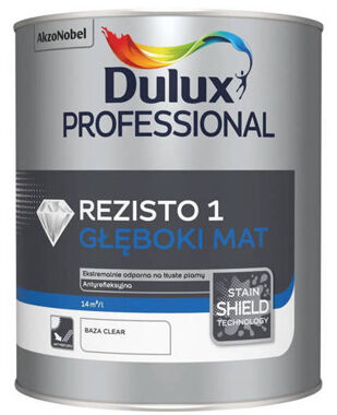 Farba Dulux Rezisto 1 Baza White 2,18L Głęboki mat