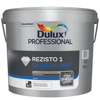 Farba Dulux Rezisto 1 Baza White 9L Głęboki mat