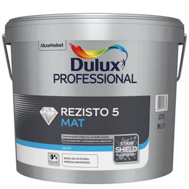 Farba Dulux Rezisto 5 Baza White 9L mat