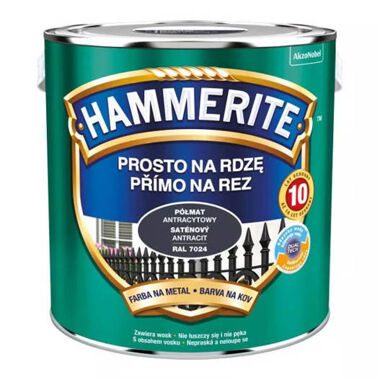 Farba Hammerite Antracytowa półmat 2,5L