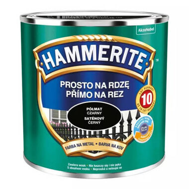 Farba Hammerite Czarny półmat 0,25L