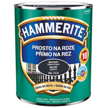 Farba Hammerite Grafitowy matowy 0,7L