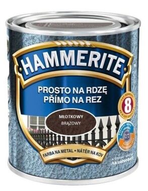 Farba Hammerite na rdzę 0,7l Brązowy młotkowy