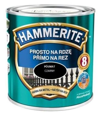 Farba Hammerite na rdzę 0,7l Czarny półmat