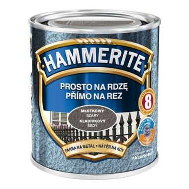 Farba Hammerite na rdzę 0,7l Szary młotkowy