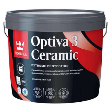 Farba Tikkurila OPTIVA 3 Super Matt Ceramic Biała 9L