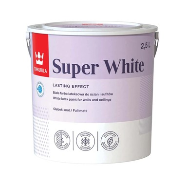 Farba lateksowa Super White Tikkurila 2,5 L