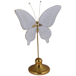 Figurka Biały motyl na złotej podstawie 32cm