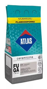 Fuga ceramiczna 1-20mm Atlas 034 Jasnoszary 5kg