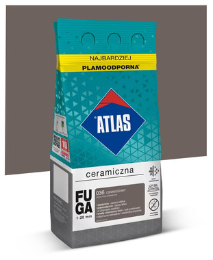 Fuga ceramiczna 1-20mm Atlas 036 Ciemnoszary 5kg