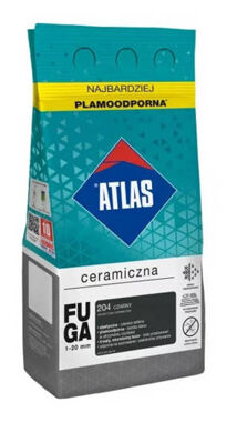 Fuga ceramiczna 1-20mm Atlas 204 czarny 5kg