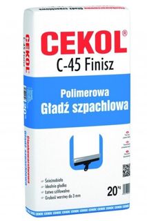 Gładź szpachlowa Cekol C-45 Finisz 20kg