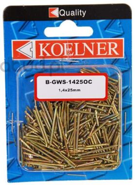 Gwoździe stolarskie 1,4 x 25 mm ocynk 300 sztuk