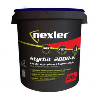 Klej do styropianu i hydroizolacji Styrbit 2000-K 20kg Nexler